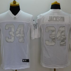 Nike Oakland Raiders #34 Jackson Platinum Limited Jersey