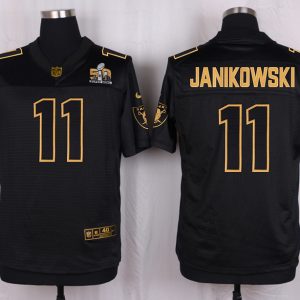 Mens Oakland Raiders #11 Janikowski Pro Line Black Gold Collection Jersey