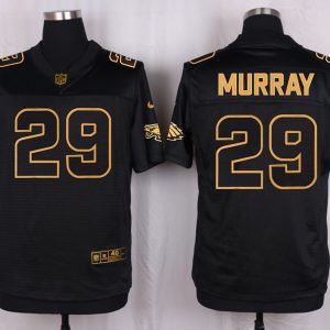 Mens Philadelphia Eagles #29 DeMarco Murray Pro Line Black Gold Collection Jersey