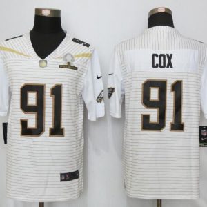 Nike Philadelphia Eagles 91 Cox 2016 Pro Bowl White Elite Jersey