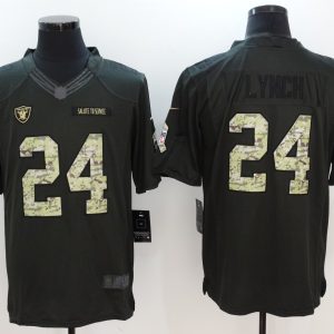 NFL Oakland Raiders #24 Lynch Salute to Service Limited Jersey