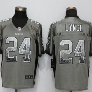 NEW Nike Oakland Raiders 24 Lynch Drift Fashion Gray Elite Jersey