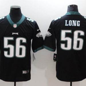 NFL Philadelphia Eagles #56 Long Black Vapor Limited Jersey