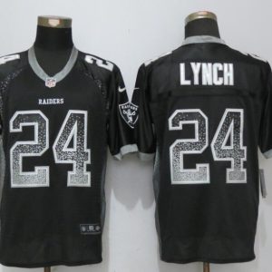NEW Nike Oakland Raiders 24 Lynch Drift Fashion Black Elite Jersey