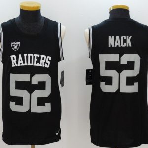 NFL Oakland Raiders #52 Mack Black Color Rush Tank Top