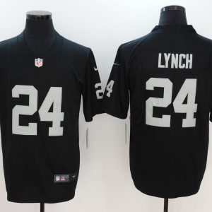 Mens NFL Oakland Raiders #24 Lynch Black Vapor Limited Jersey
