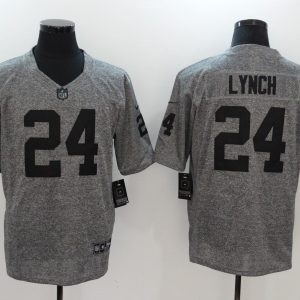 NFL Oakland Raiders #24 Lynch Gridiron Gray II Limited Jersey