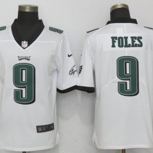 NFL Philadelphia Eagles #9 Foles White Vapor Limited Jersey