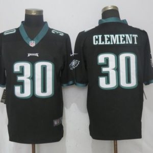 Nike Philadelphia Eagles #30 Clement Black Vapor Untouchable Limited Jersey