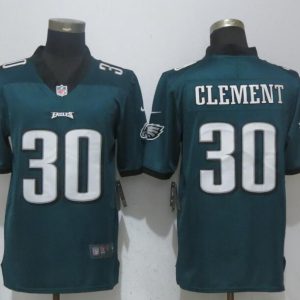 Nike Philadelphia Eagles #30 Clement Green Vapor Untouchable Limited Jersey