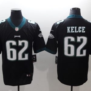 NFL Philadelphia Ealges #62 Kelce Black Vapor Limited Jersey