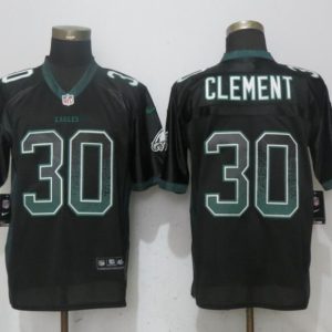 Nike Philadelphia Eagles 30 Clement Drift Fashion Black Elite Jersey