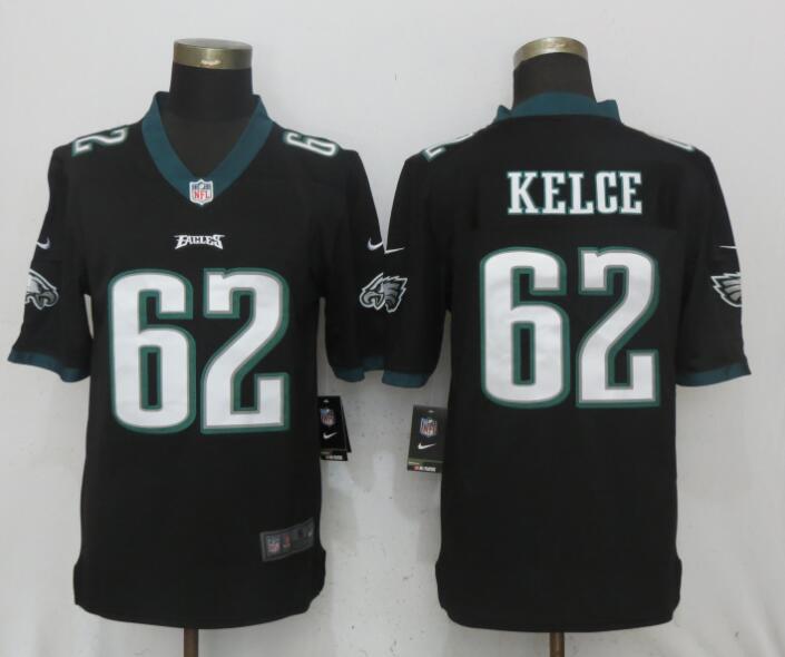 Nike Philadelphia Eagles #62 Kelce Black Vapor Untouchable Limited Jersey