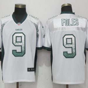 Nike Philadelphia Eagles #9 Foles Drift Fashion White Elite Jersey