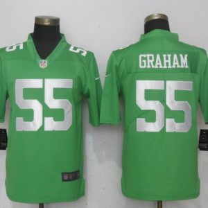 NEW Nike Philadelphia Eagles 55 Graham Wentz Green Vapor Untouchable Limited Jersey