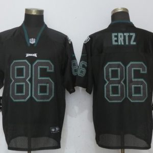 New Nike Philadelphia Eagles 86 Ertz Lights Out Black Elite Jersey