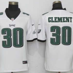 Nike Philadelphia Eagles 30 Clement White Vapor Untouchable Limited Jersey