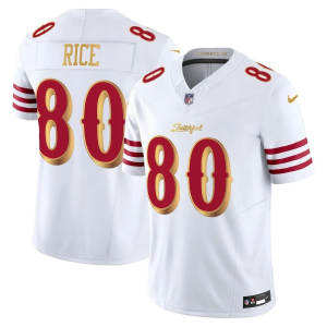 Men's San Francisco 49ers #80 Jerry Rice White 2025 F.U.S.E. ??Rivalries?? Vapor Limited Jersey