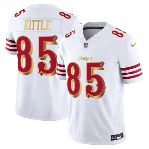 Men's San Francisco 49ers #85 George kittle White 2025 F.U.S.E. ??Rivalries?? Vapor Limited Jersey