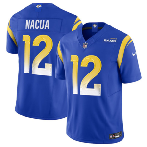 Men's Los Angeles Rams #12 Puka Nacua Blue 2024 F.U.S.E. Vapor Untouchable Limited Jersey