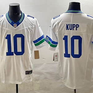 Men's Seattle Seahawks #10 Cooper Kupp White F.U.S.E. Throwback Vapor Limited Jersey