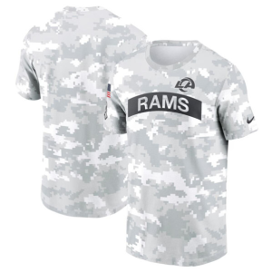 Men's Los Angeles Rams 2024 Arctic Camo Salute to Service Performance T-Shirt