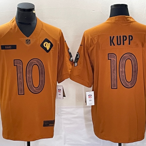 Men's Los Angeles Rams #10 Cooper Kupp 2023 Brown Salute To Service Limited Jersey