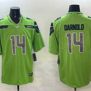 Men's Seattle Seahawks #14 Sam Darnold Green 2025 Vapor Limited Jersey