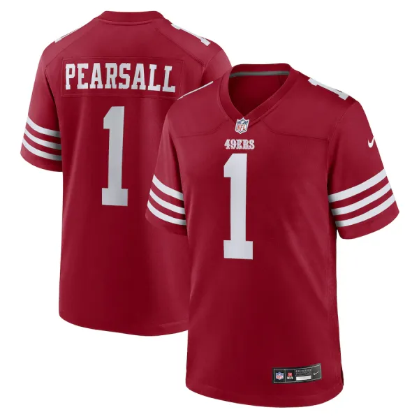 Men's San Francisco 49ers #1 Ricky Pearsall Red New Scarlet Vapor Untouchable Limited Jersey