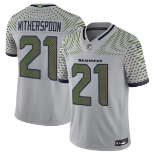 Men's Seattle Seahawks #21 Devon Witherspoon Gray 2025 F.U.S.E. ??Rivalries?? Vapor Untouchable Limited Jersey