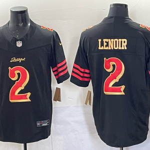 Men's San Francisco 49ers #2 Lenoir Black 2025 F.U.S.E. ??Rivalries?? Vapor Limited Jersey