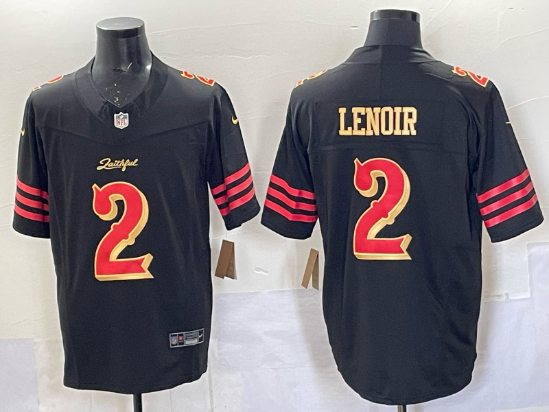 Men's San Francisco 49ers #2 Lenoir Black 2025 F.U.S.E. ??Rivalries?? Vapor Limited Jersey