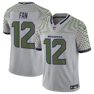 Men's Seattle Seahawks #12 Fan Gray 2025 F.U.S.E. ??Rivalries?? Vapor Untouchable Limited Jersey