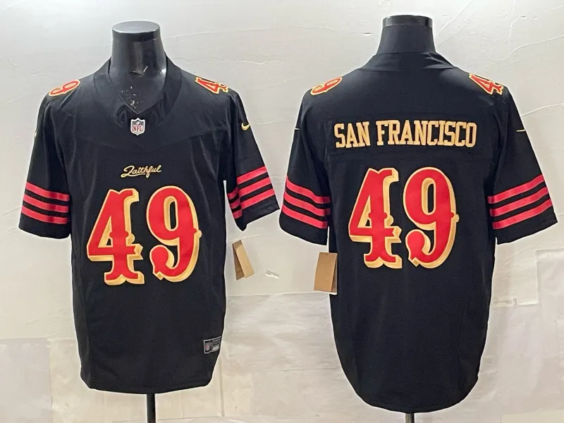 Men's San Francisco 49ers #49 San Francisco Black 2025 F.U.S.E. ??Rivalries?? Vapor Limited Jersey