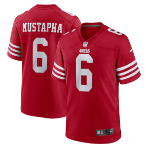 Men's San Francisco 49ers #6 Mustapha Red Vapor Untouchable Limited Jersey