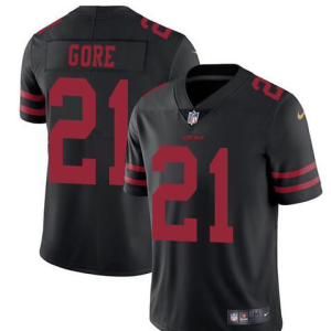 Men's San Francisco 49ers #21 Gore Black Vapor Untouchable Limited Jersey