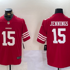 Men's San Francisco 49ers #15 Jennings Red New Scarlet Vapor Untouchable Limited Jersey