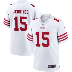 Men's San Francisco 49ers #15 Jennings White New Scarlet Vapor Untouchable Limited Jersey