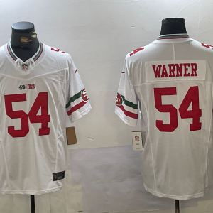 Men's San Francisco 49ers #54 Fred Warner White 2023 F.U.S.E. Vapor Untouchable Jersey