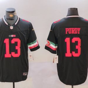 Men's San Francisco 49ers #13 Brock Purdy Black F.U.S.E. Mexico Vapor Limited Jersey