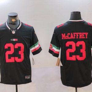Men's San Francisco 49ers #23 Christian McCaffrey Black F.U.S.E. Mexico Vapor Limited Jersey