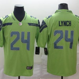 Nike Seattle Seahawks #24 Lynch Green Vapor Untouchable Limited Jersey