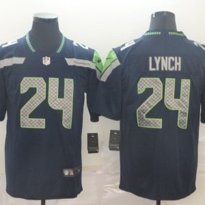Nike Seattle Seahawks #24 Lynch Blue Vapor Untouchable Limited Jersey