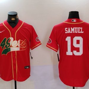Men's San Francisco 49ers #19 Deebo Samuel Red Baseball Nike Jersey