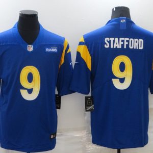 Men's Los Angeles Rams #9 Matthew Stafford Royal Vapor Limited Jersey