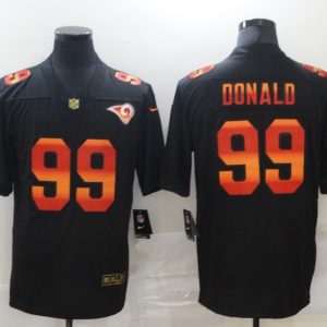Men's Los Angeles Rams #99 Aaron Donald 2020 Black Fashion Limited Jersey
