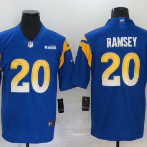 Men's Los Angeles Rams #20 Ramsey 2020 Royal Vapor Limited Stitched NFL Jersey