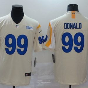 Men's Los Angeles Rams #99 Aaron Donald 2020 Bone Vapor Limited Stitched NFL Jersey
