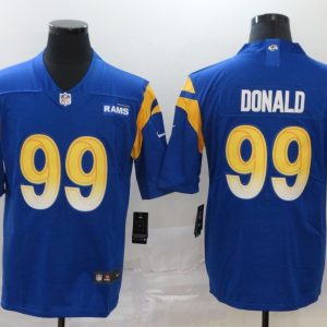 Men's Los Angeles Rams #99 Aaron Donald 2020 Royal Vapor Limited Stitched NFL Jersey