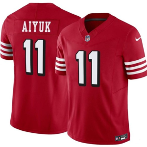 Men's San Francisco 49ers #11 Brandon Aiyuk Red 2023 F.U.S.E Color Rush Limited Jersey